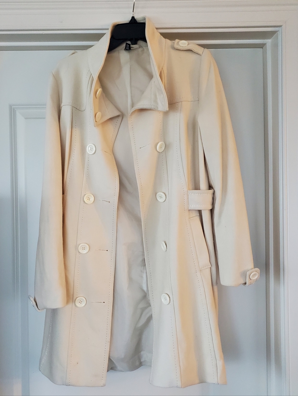 H&M Divided Cream Trench Coat